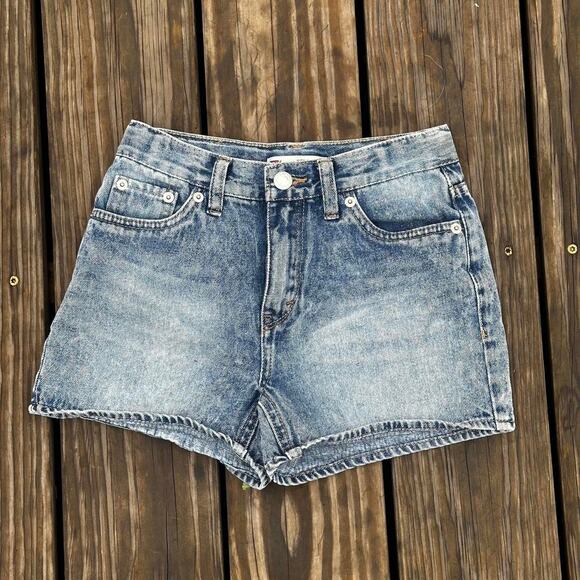 Levis High Rise Shorty Shorts - Picture 1 of 5